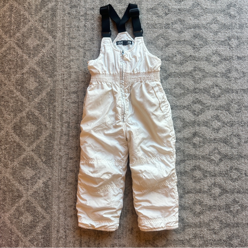 Steve Madden White Snow Bibs
